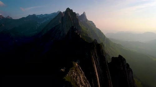 Schaefler Altenalptuerme Mountain Ridge Swiss Alpstein Alpine Appenzell Innerrhoden Switzerland a