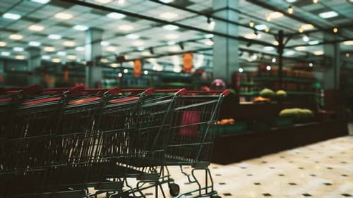 Covid19 Epidemic and Empty Supermarket