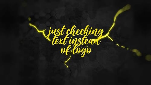 Dynamic Electric Glow Logo Reveal Opener