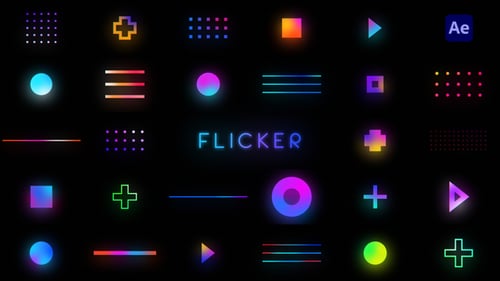Flicker Shape Animations