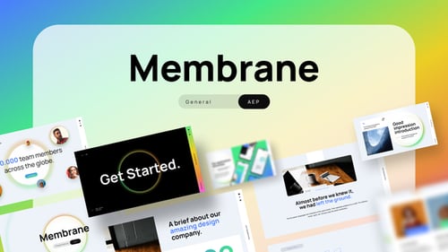 Membrane Creative General Video Display After Effect Template