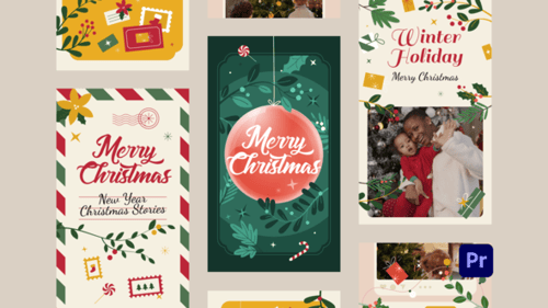 Christmas Instagram Stories for Premiere Pro
