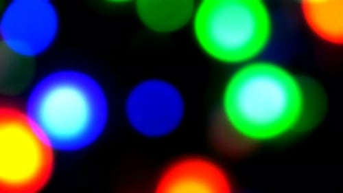 Abstract Colorful Lights Bokeh Background