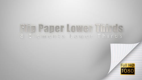 Flip Paper Lower Thirds