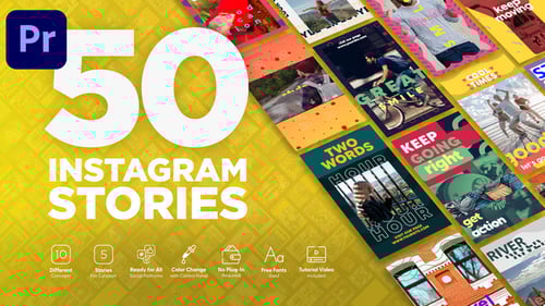 Dynamic Instagram Stories Pack with Modern Layouts and Bold Typography