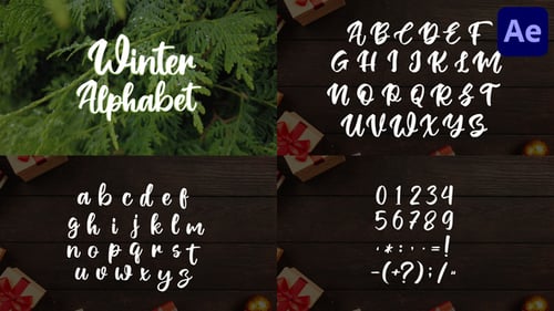 Christmas Alphabet | After Effects