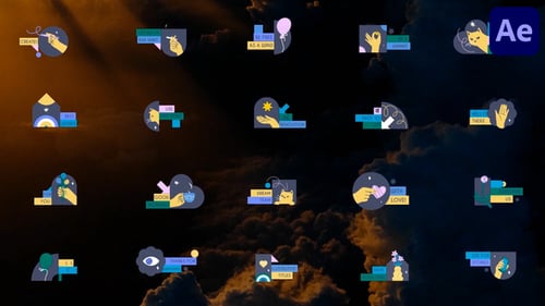 Títulos ilustrativos para After Effects