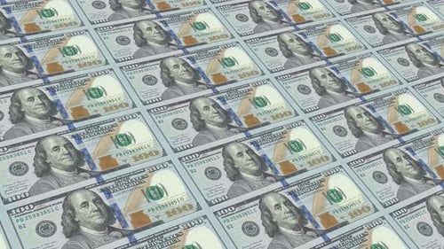 Usa Banknotes Money 100 Dollars - 4K