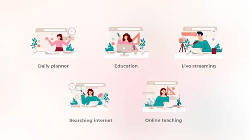 Education - Pink concepts