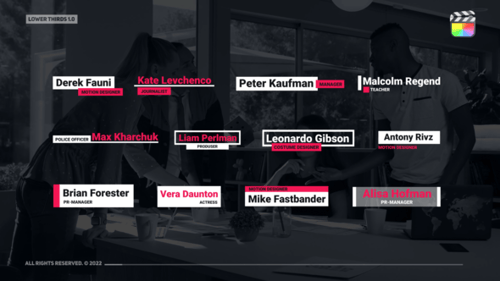 Clean Minimal Corporate Lower Thirds Animation