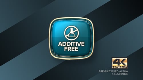Élément de conception en boucle 4K pour badge rotatif sans additif