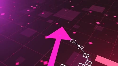 Stock market animated graphic. Stock price chart.