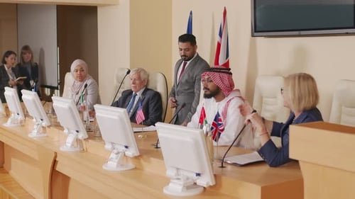 International Conference Meeting at the Workplace