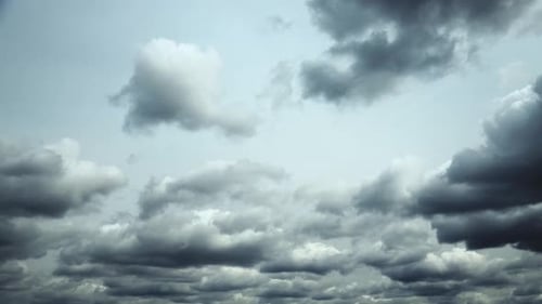 Dark Storm Clouds Drifting Across the Sky