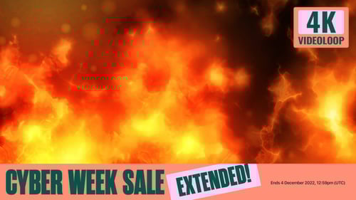 Dynamic Flowing Lava and Fire Abstract Background