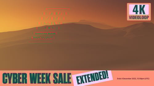 Flying Over Endless Desert Landscape With Sandy Dunes