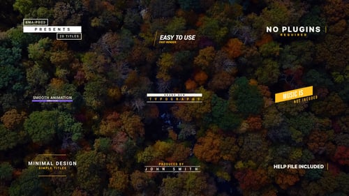 Modern Glitch Title Reveals with Minimal Design