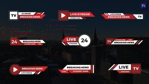Clean Breaking News Lower Thirds for Live Broadcasts
