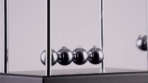Newton's Cradle Slow Motion