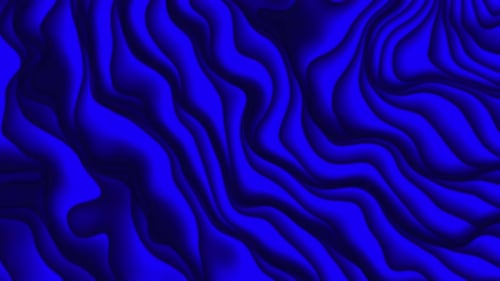Seamless Abstract Blue Fluid Waves Background Animation