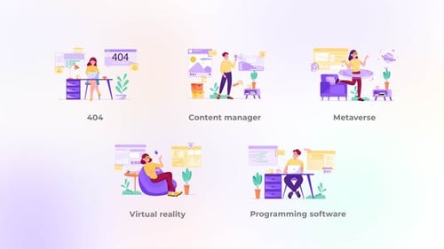 Metaverse - Purple concept