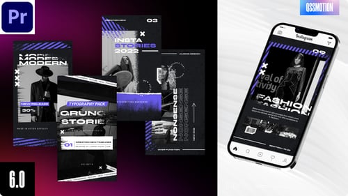 Grunge Instagram Stories For Premiere Pro