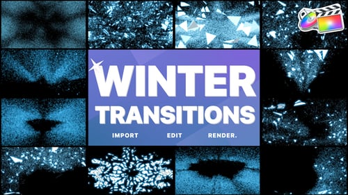Dynamic Ice Shatter Video Transitions Pack