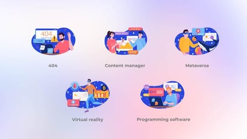 Metaverse - Blue concepts