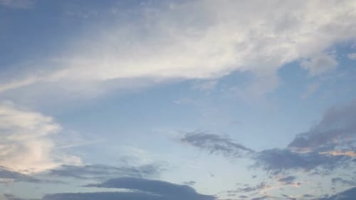 Time lapse of white cloud moving pass around sky background