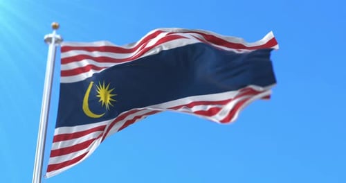 Flagge von Kuala Lumpur, Malaysia