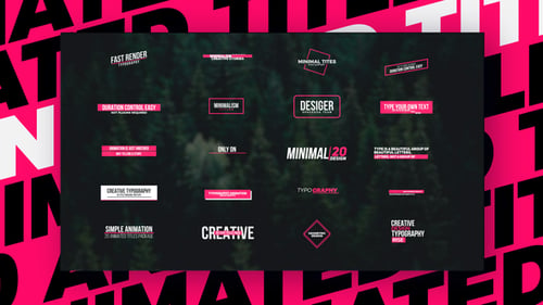 Clean Minimal Animated Titles with Kinetic Typography