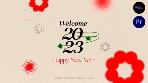 Elegant New Year Greetings with Festive Motion Graphics