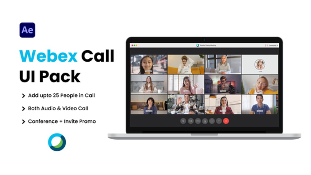 Webex Meeting Creator, Elements ft. online meeting & connecting - Envato