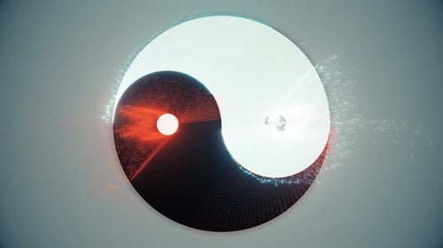 Dynamic Yin Yang Logo Reveal with Particle Effects