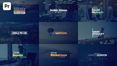 Modern Animated Lower Thirds for Professional Video Content