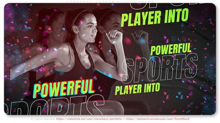 Energetic Sports Intro with Glitch and Neon Effects, Video Displays ft ...