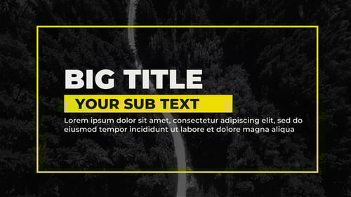 Dynamic Modern Animated Titles and Lower Thirds