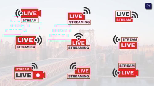Live Streaming Titles Premiere Pro