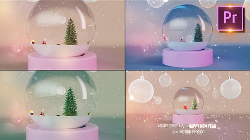 Saludos de Navidad y Año Nuevo Premiere PRO