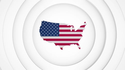 3D Disk with USA Map Intro