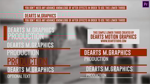 Minimal Animated Lower Thirds Titles Pack