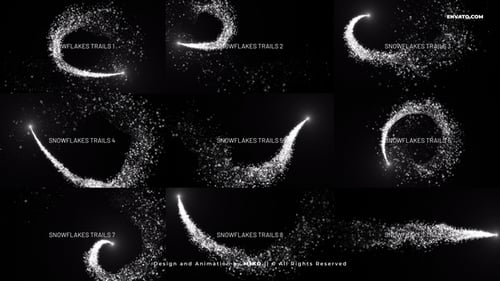 Snow Particles Trails