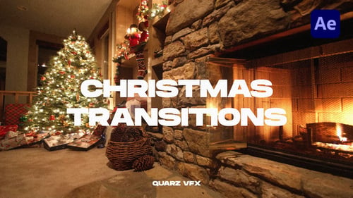 Dynamic Christmas Celebration Video Transitions Pack