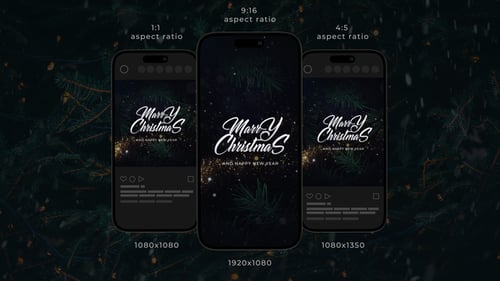 Animated Christmas Wishes for Social Media Stories