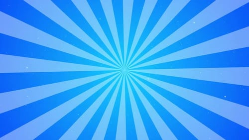 Blauer Sunburst Cartoon-Comic-Hintergrund v2