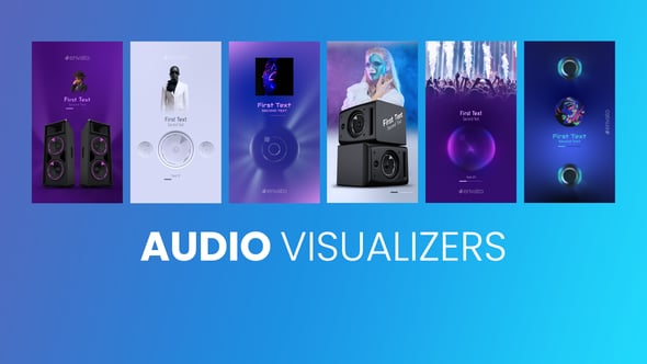 Dynamic Mobile Audio Visualizer for Social Media Content, Elements ft ...