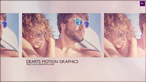 Elegant Cinematic Slideshow with Retro Film Grain Effects