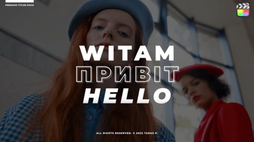 Dynamic Modern Bold Text Title Animations Pack