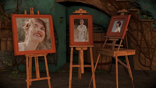 Photo Gallery in an Old Courtyard