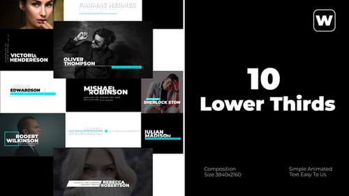 Minimal Lower Thirds | Premiere Pro Templates